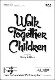 Walk Together Children SSAA choral sheet music cover Thumbnail